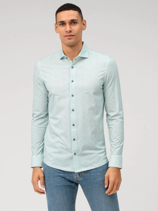 OLYMP MINT GREEN 24 SEVEN SHIRT  Wolf & West Menswear