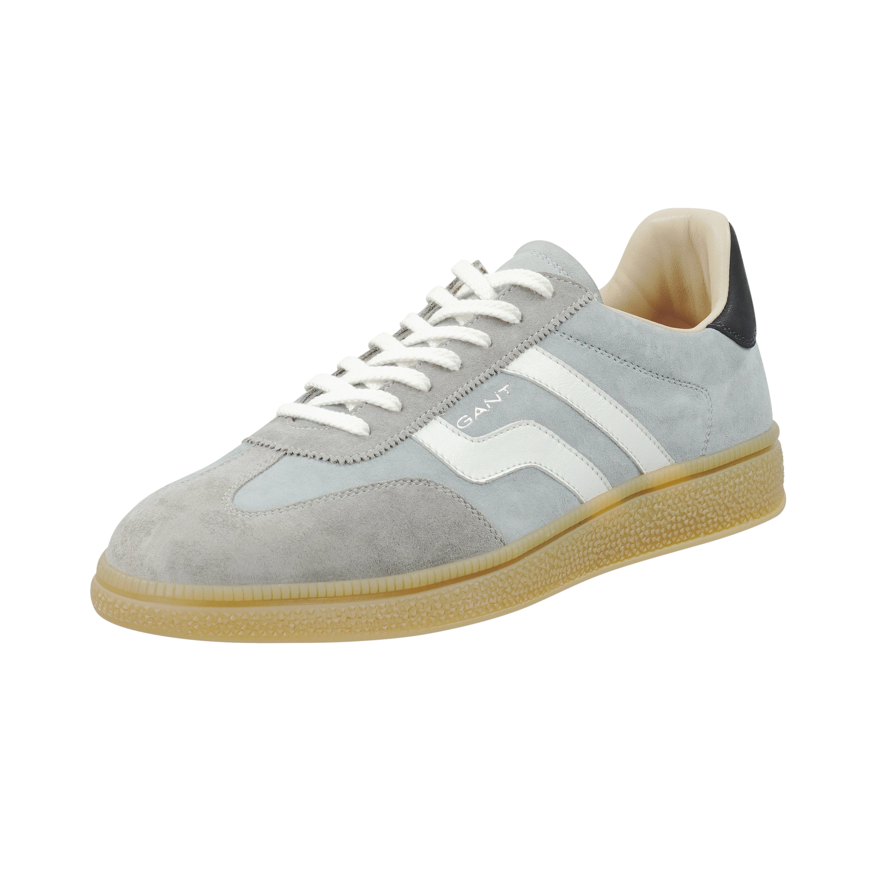 GANT Grey Leather Sneaker Wolf West Menswear