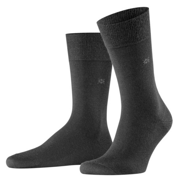 Burlington Black Virgin Wool Socks
