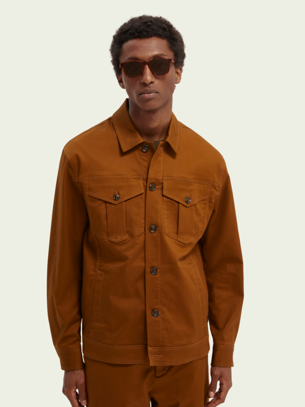 Scotch Soda Tobacco Twill Trucker Jacket – Wolf West Menswear