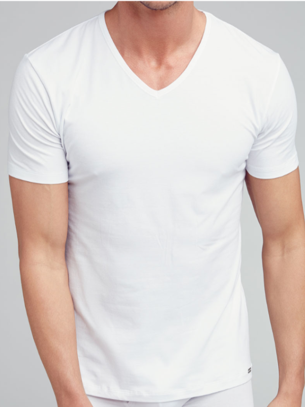Jockey White V-Neck T-Shirt