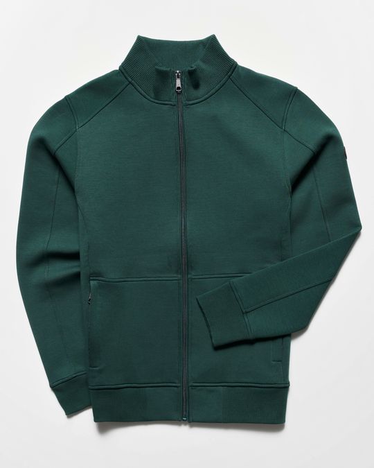 CAMPBELL DARK GREEN FULL ZIP CARDIGAN
