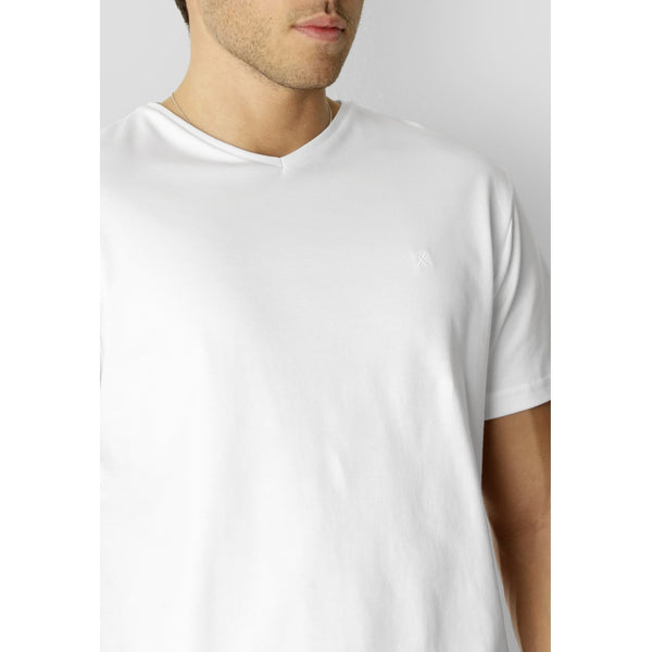 Clean Cut Copenhagen White Organic V-Neck T-Shirt