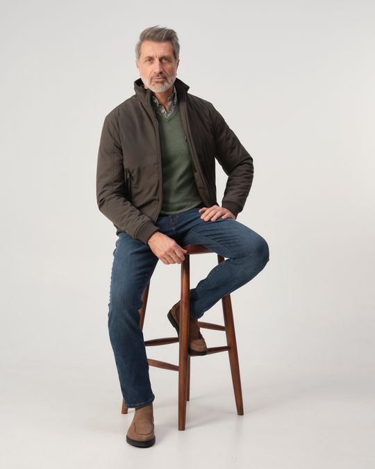 CAMPBELL OLIVE PADDED JACKET