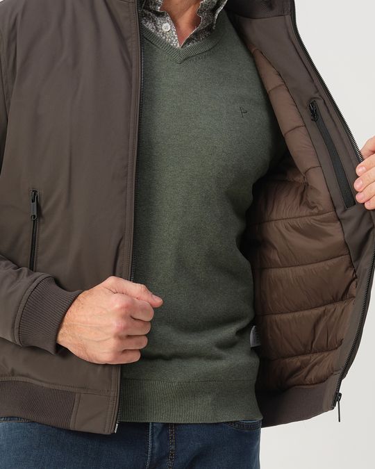 CAMPBELL OLIVE PADDED JACKET