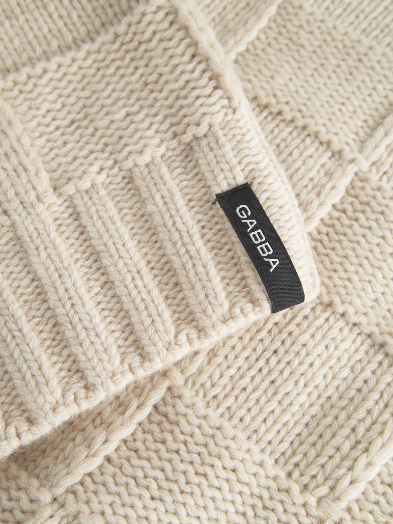 GABBA SAND CASHMERE WOOL JUMPER