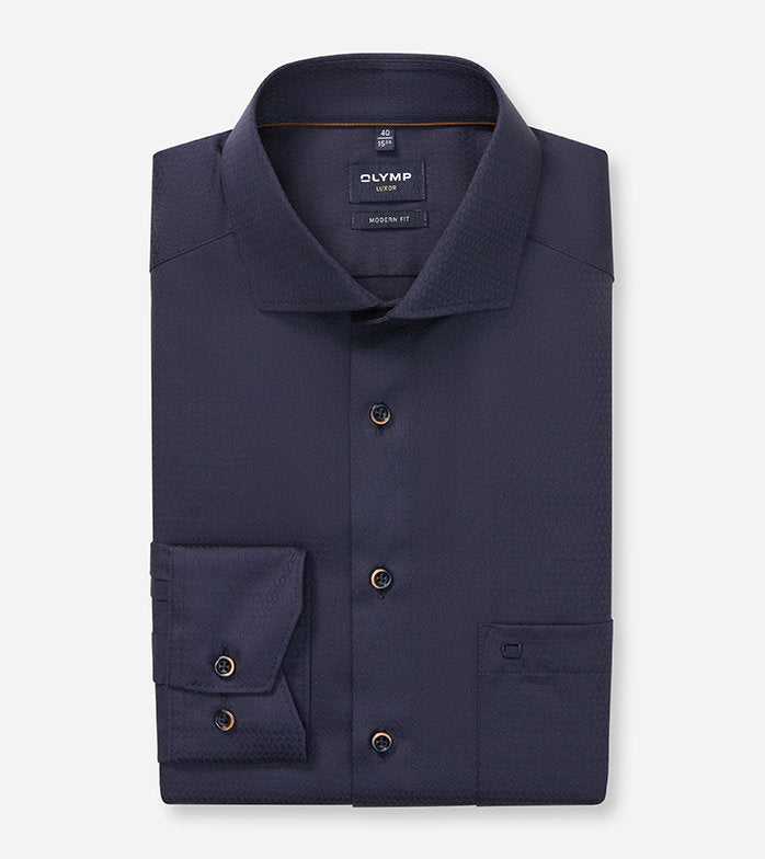 OLYMP LUXOR MODERN FIT  Midnight Blue SHIRT