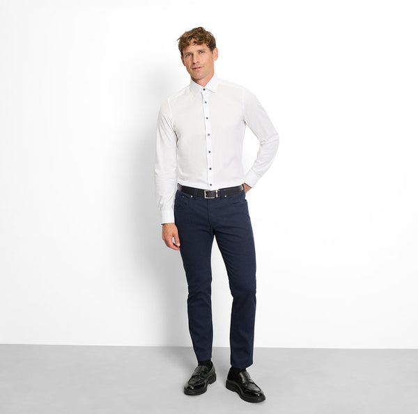 OLYMP White Level 5 Body Fit Shirt