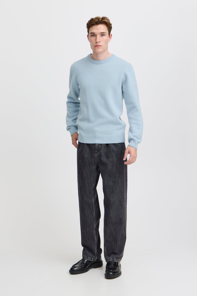 Casual Friday LIGHT BLUE Lambswool Crewneck