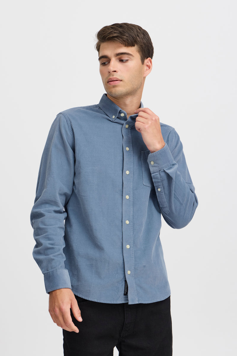 Casual Friday Blue Cord Shirt