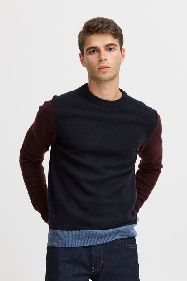 Casual Friday dark Navy Multi Crewneck