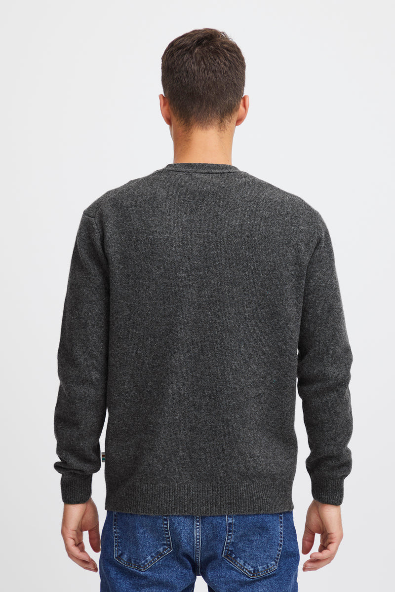 Casual Friday grey Lambswool Cardigan