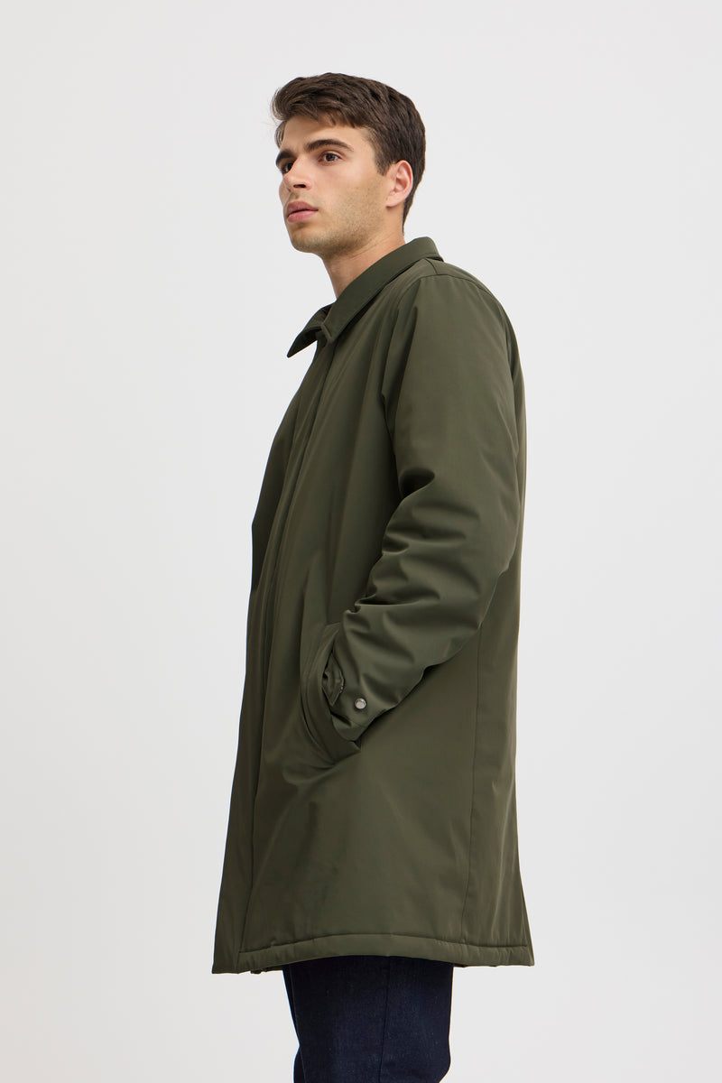 CASUAL FRIDAY OLIVE TRENCH COAT