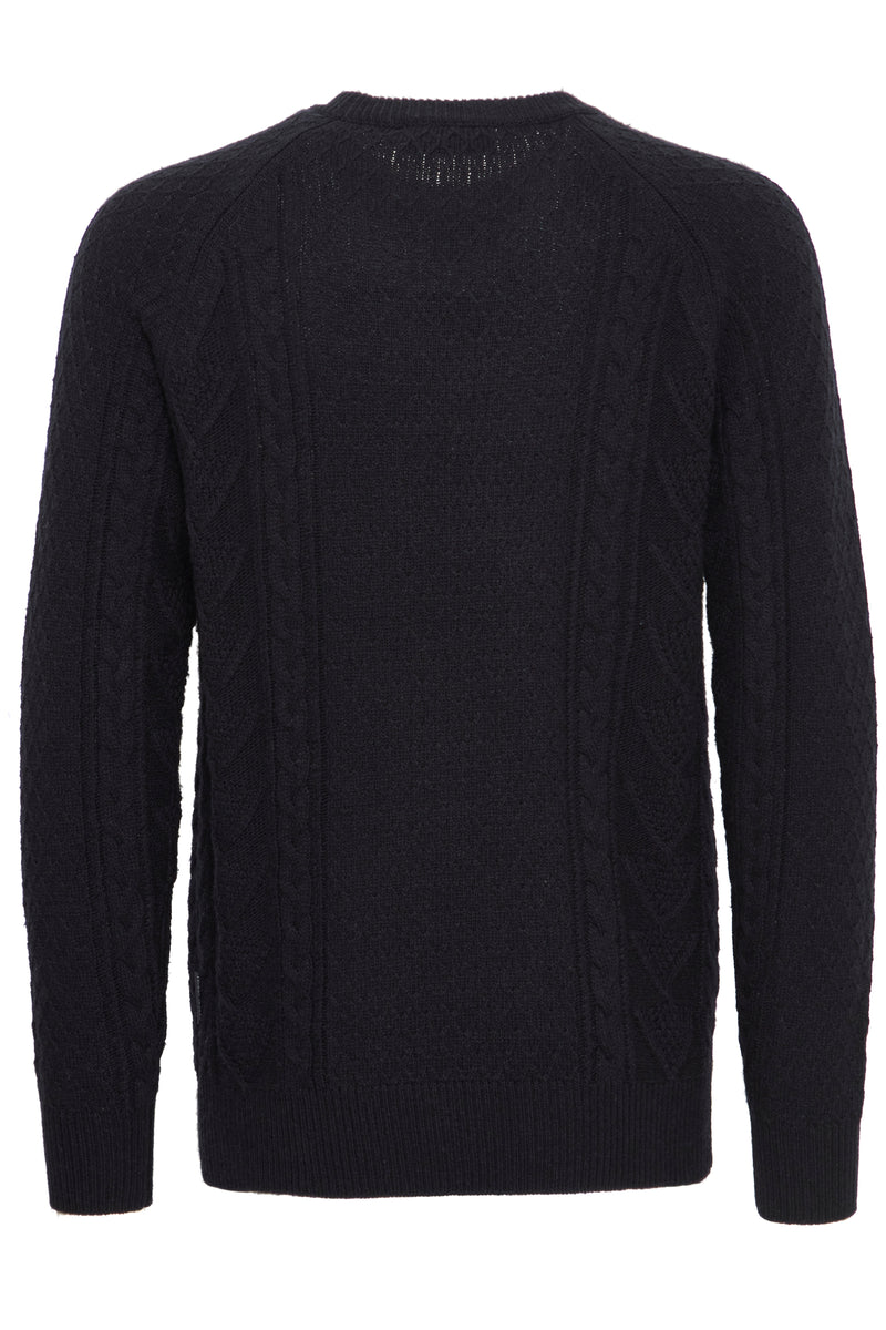 Casual Friday DARK NAVY CABLE KNIT