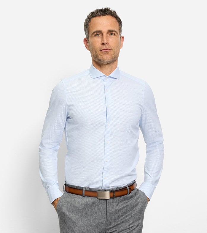 OLYMP Blue Level 5 BODY Fit Shirt
