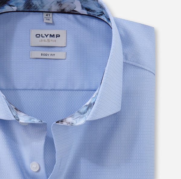 OLYMP Blue Level 5 Body Fit Shirt