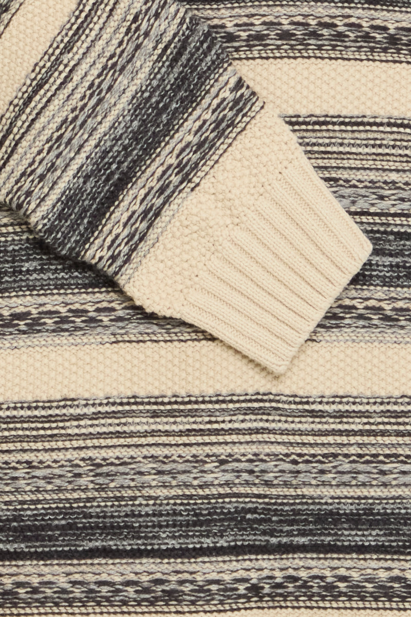 FQ1924 Striped  1/4 ZIP