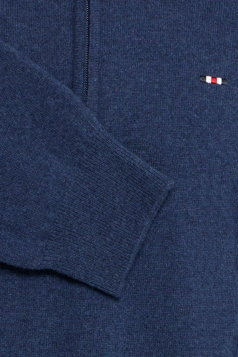 FQ1924 DARK DENIM  1/4 ZIP