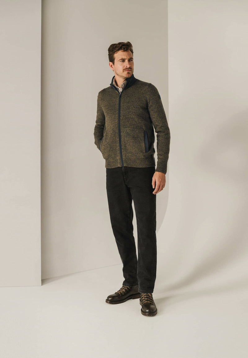 STATE OF ART WOOL BLEND CARDIGAN