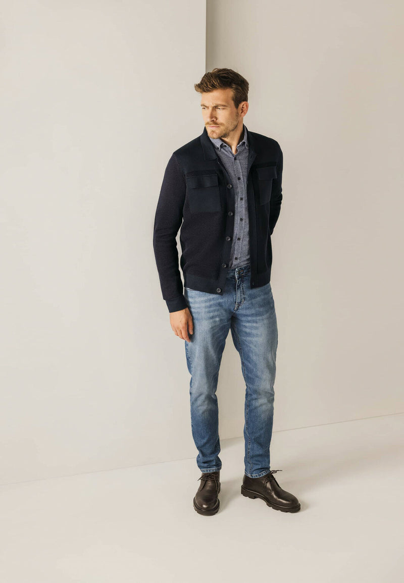 State of Art Dark Blue Cardigan