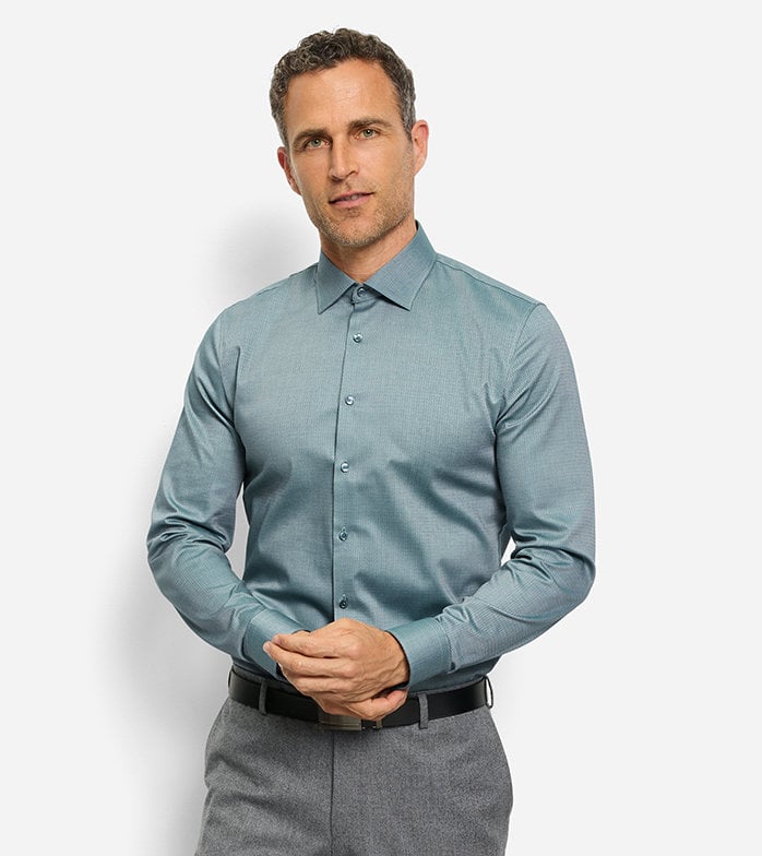 OLYMP MINT GREEN No. 6 Super Slim Fit Shirt