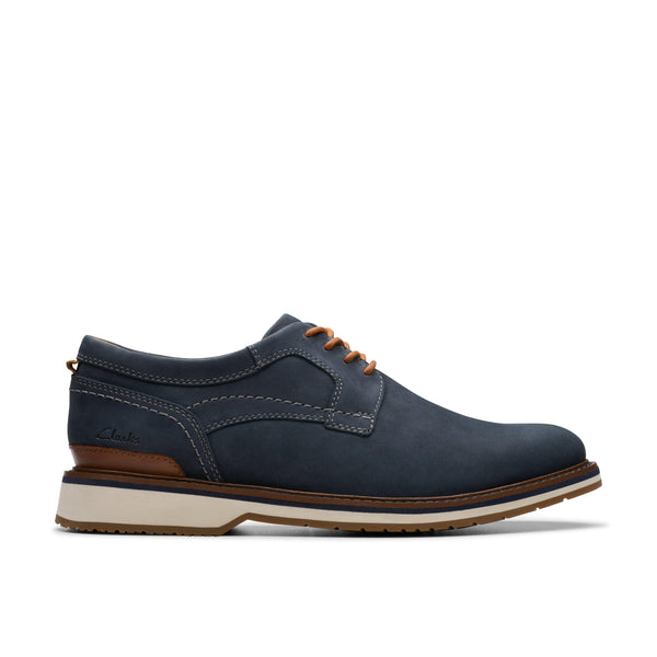 Clarks Navy Nubuck Casual Shoes