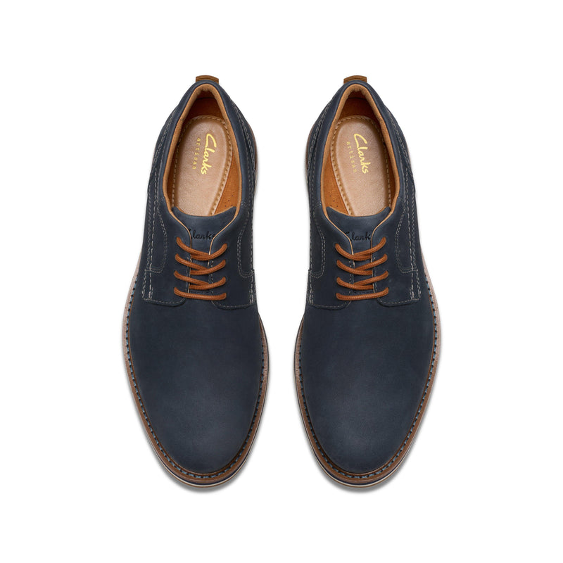 Clarks Navy Nubuck Casual Shoes