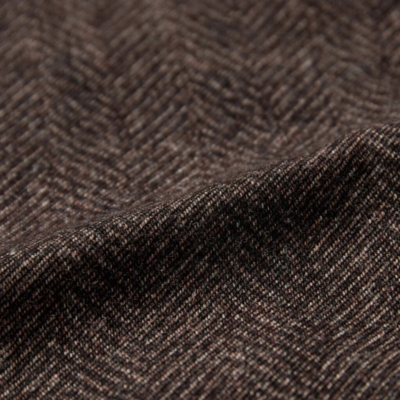 2BLIND2C DARK BROWN HERRINGBONE  BLAZER