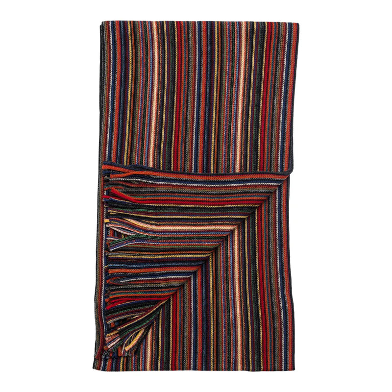 House Of Amanda Christensen Multi Stripe Wool  Scarf