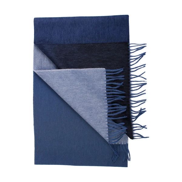 House Of Amanda Christensen Navy Ombre Wool Scarf