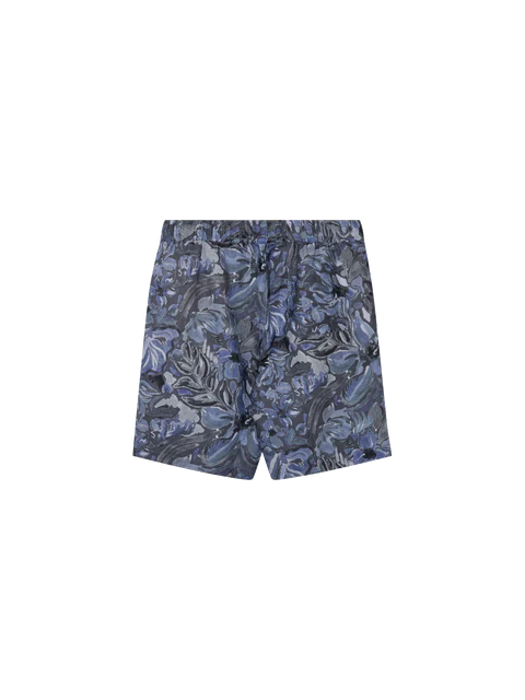 Mos Mosh Indigo Navy Print Linen Shorts