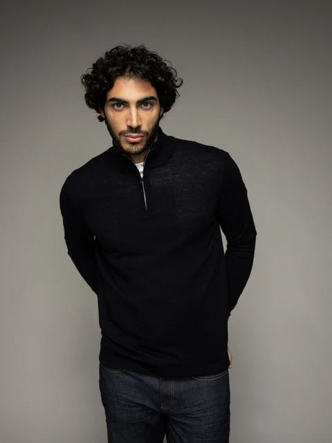 Mos Mosh BLACK 1/4 Zip