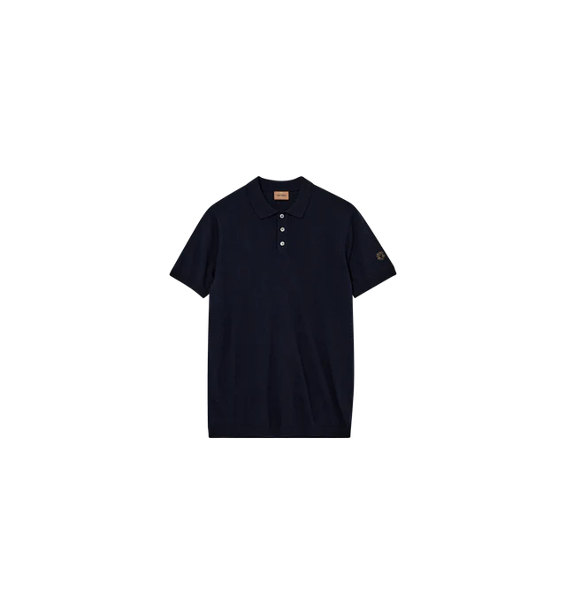 MOS MOSH NAVY SOFT KNIT POLO