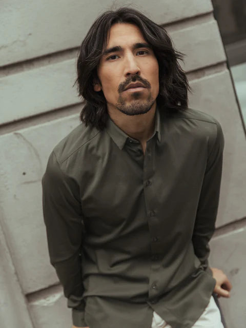 MOS MOSH ARMY JERSEY STRETCH SHIRT