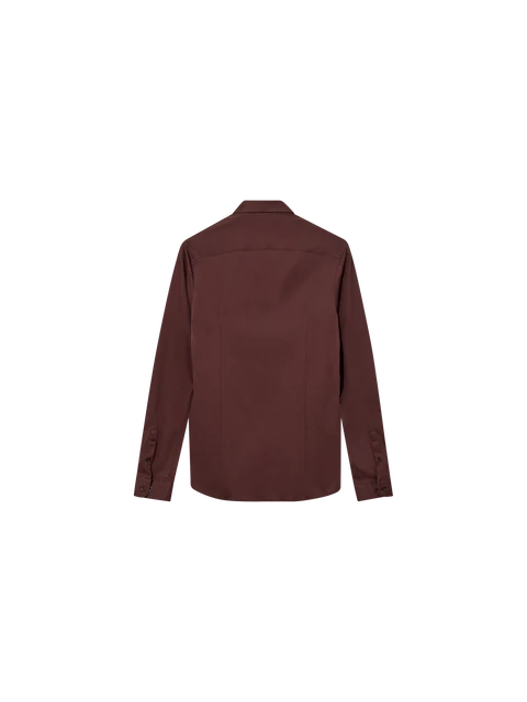 MOS MOSH BITTER CHOCOLATE JERSEY STRETCH SHIRT