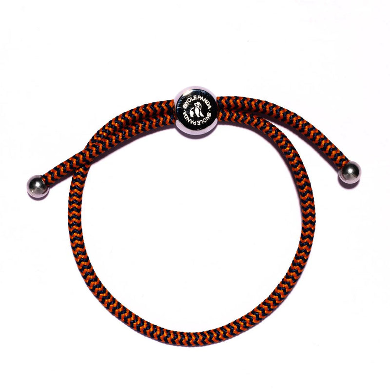 SWOLE PANDA Blue/Orange Zig Zag RECYCLED ROPE BRACELET