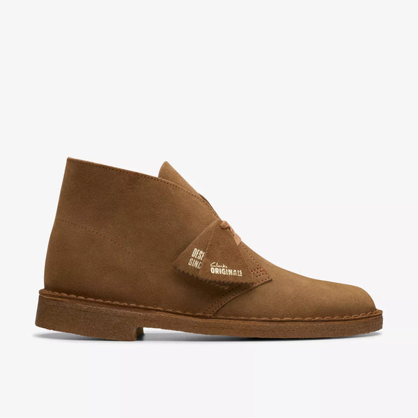 Clarks dark tan SUEDE DESERT BOOT