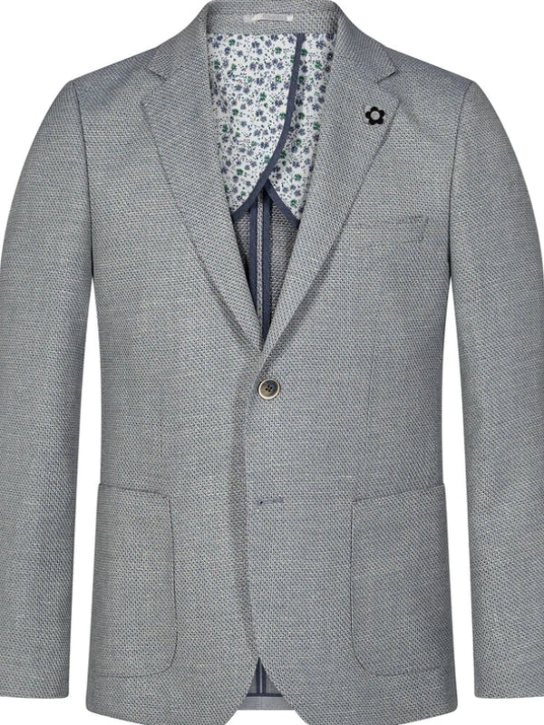 2BLIND2C BLUE LINEN MIX BLAZER