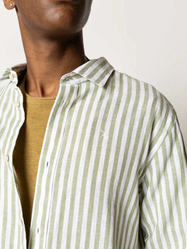 Clean Cut Copenhagen Green Stripe Shirt