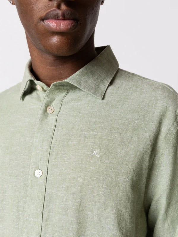 Clean Cut Copenhagen Green Melange Shirt