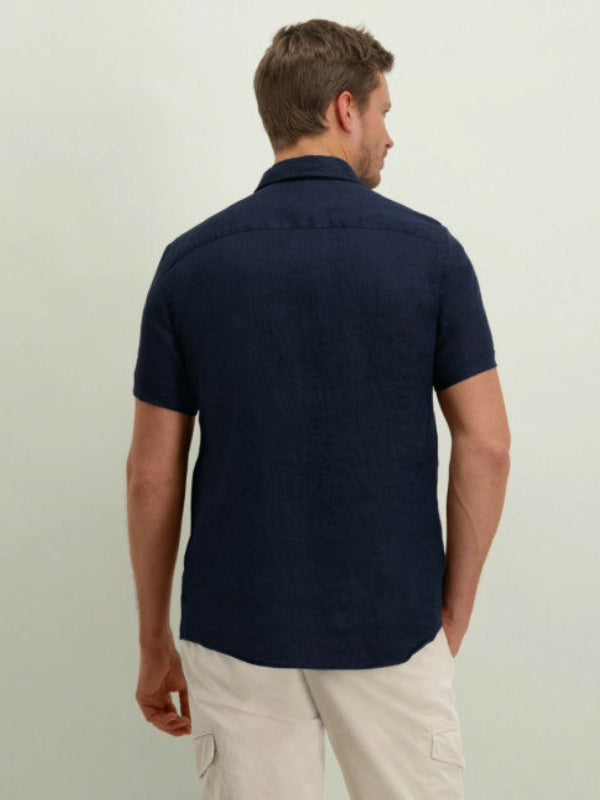 STATE OF ART NAVY SHORT SLEEVE SHIRT