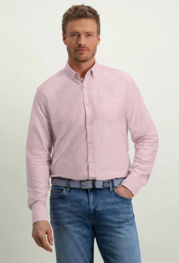 STATE OF ART PINK OXFORD SHIRT