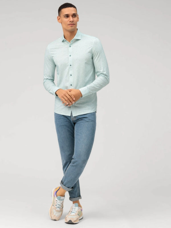 OLYMP MINT GREEN 24 SEVEN SHIRT