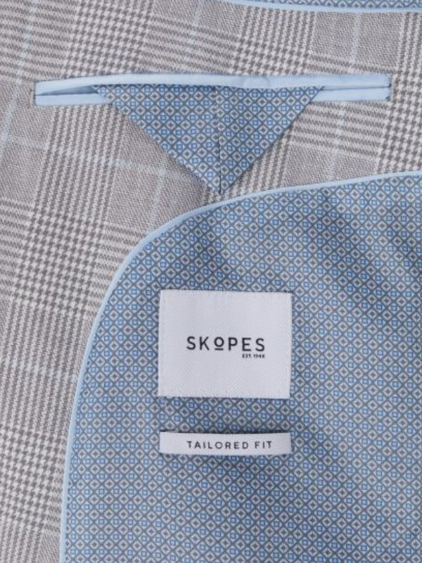 Skopes Light Cream/Grey Check Blazer