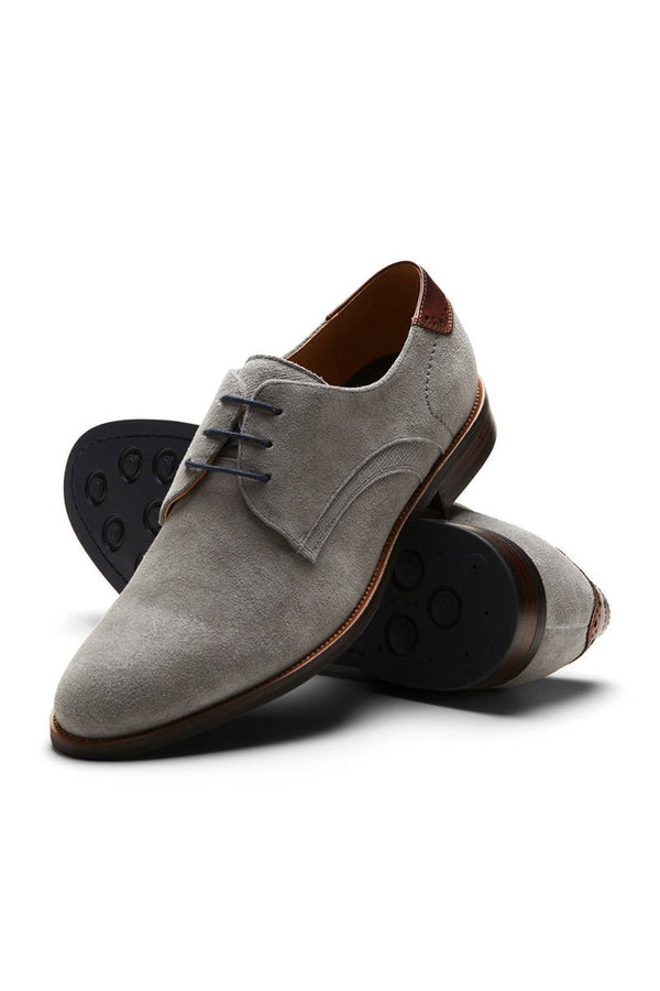 Digel Light Grey Suede Shoes