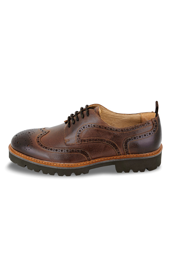 DIGEL BROWN LEATHER SHOES