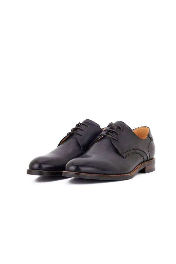 Digel Navy Leather Shoes