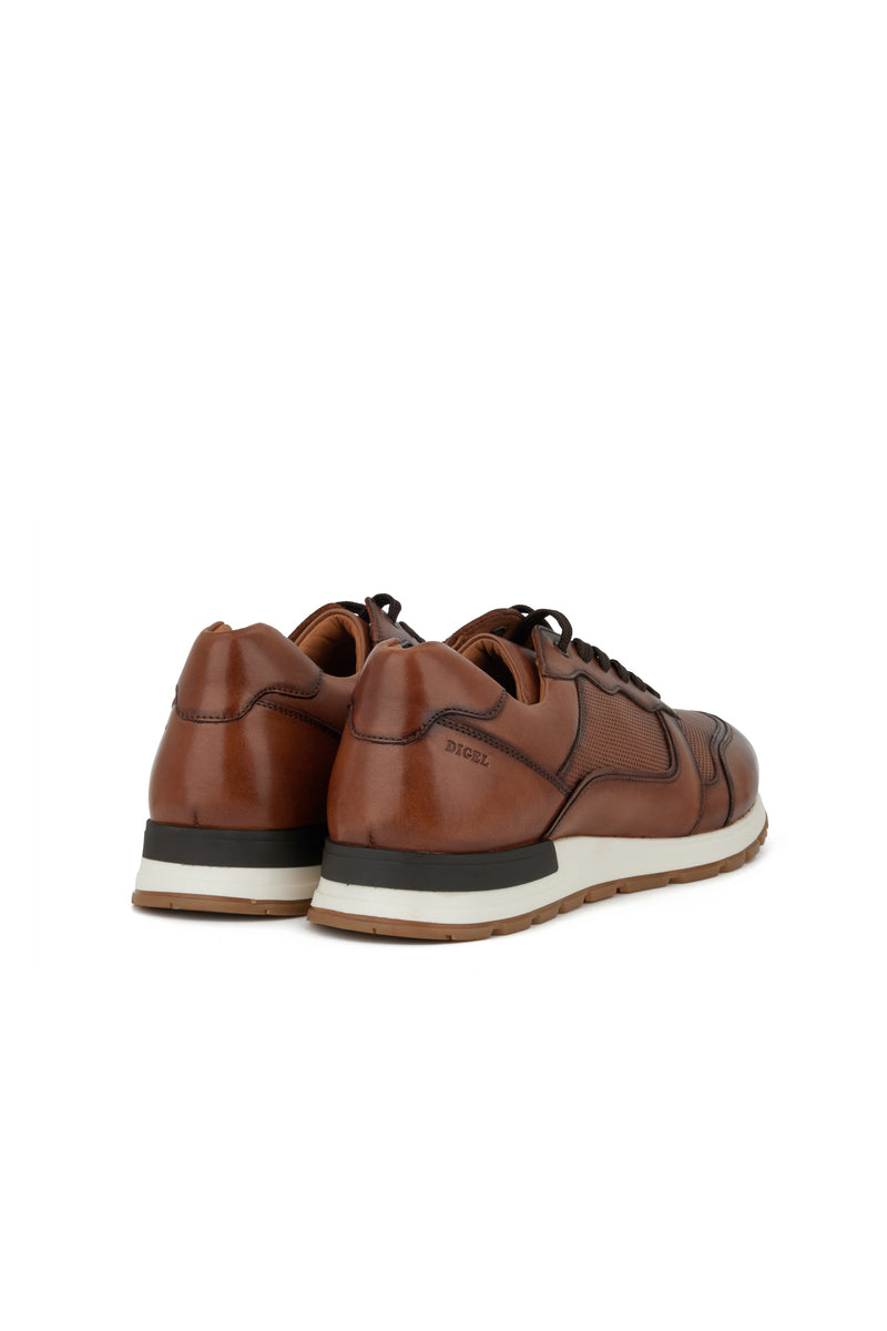 Digel Dark Cognac Leather Sneaker