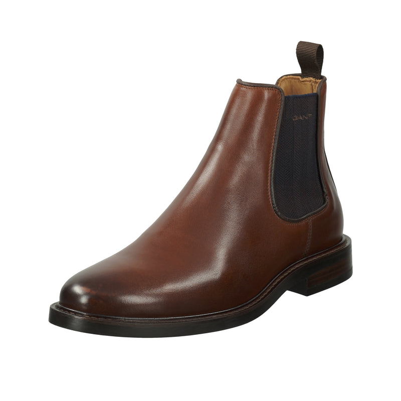 GANT Cognac Leather Chelsea Boot