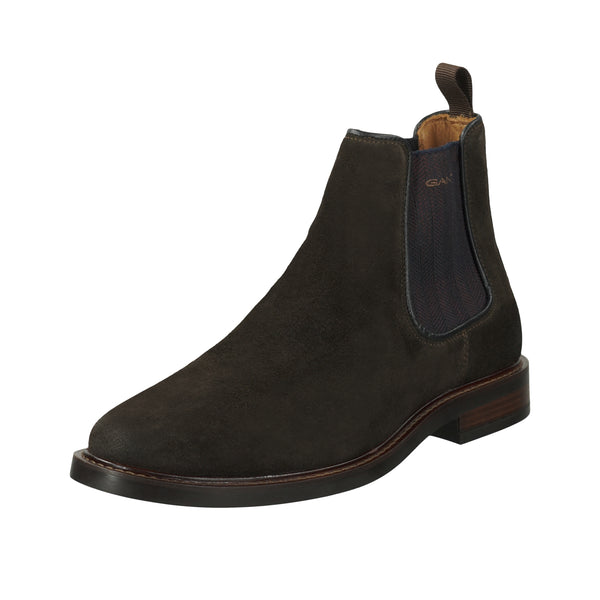 GANT Dark Brown Suede Leather Chelsea Boot